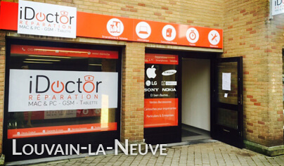 Notre atelier de réparation pour iPhone, iPad, Mac, smartphone, tablette, PC, samsung, oneplus, apple, sony à Ottignies Louvain la Neuve